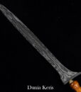 Keris Jalak Nguwung Pamor Kulit Semangka Cirebon Sepuh