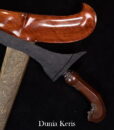 Keris Duwung Luk 3 Pamor Keleng Sepuh