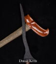 Keris Duwung Luk 3 Pamor Keleng Sepuh