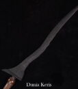 Keris Duwung Luk 3 Pamor Keleng Sepuh