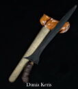 Keris Patrem Brojol Pamor Keleng Doho Sepuh