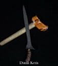 Keris Patrem Brojol Pamor Keleng Doho Sepuh