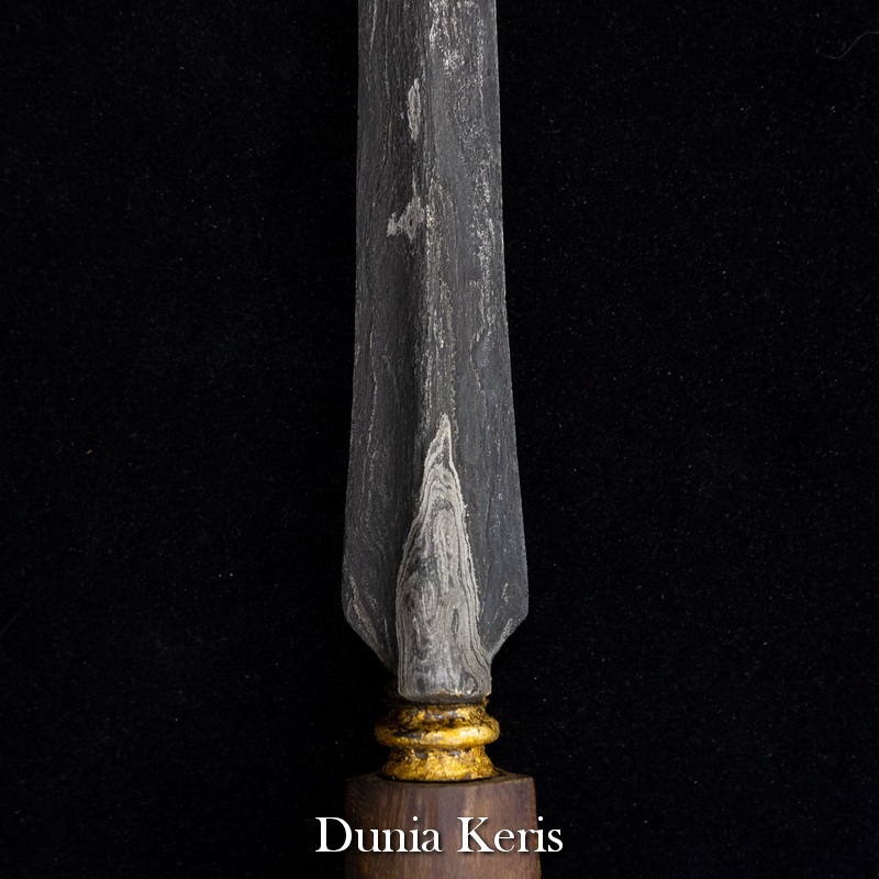 Tombak Khudup Melati Kinatah Emas Pamor Pulo Tirto